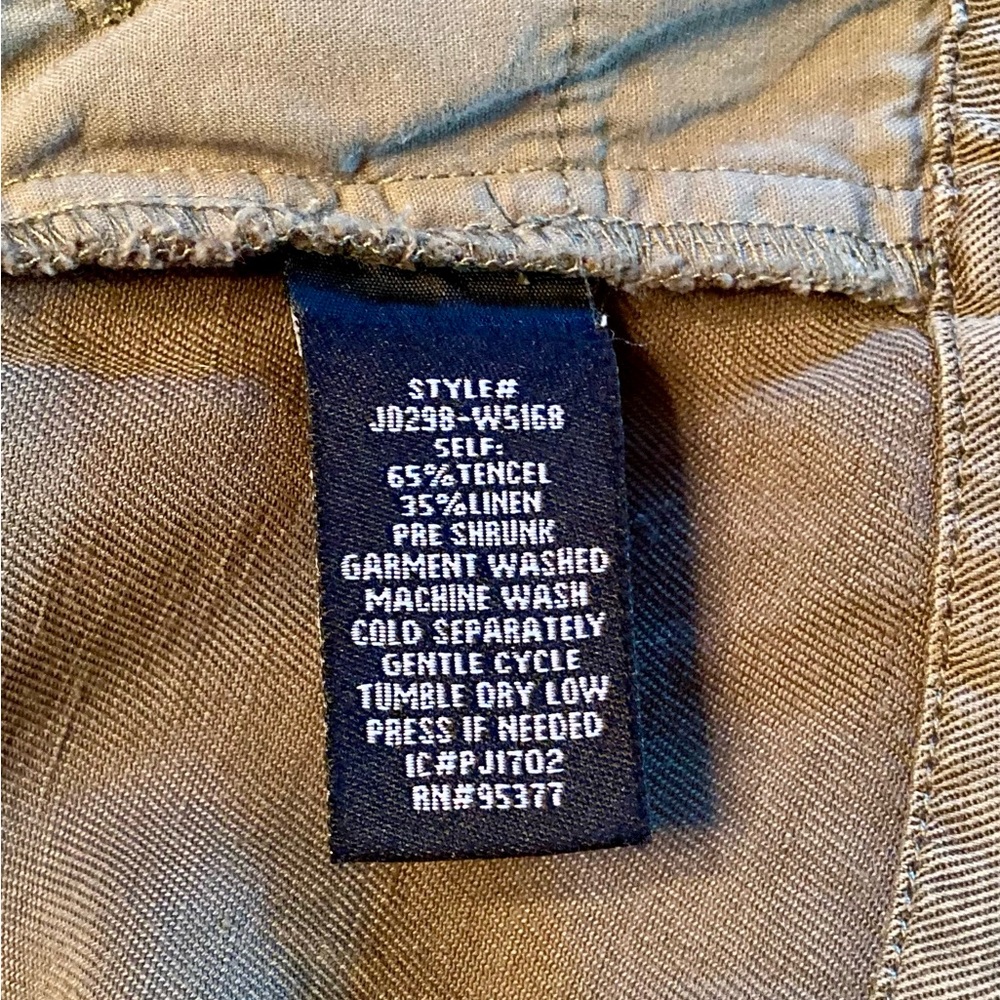 Sanctuary Army Style Utility Jacket Snap Front Pockets Olive Green Size S or M - Picture 14 of 14